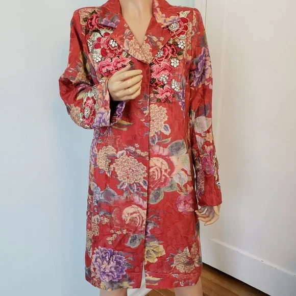 NWT JOHNNY WAS LA VIE FLEUR COAT. - Picture 12 of 17